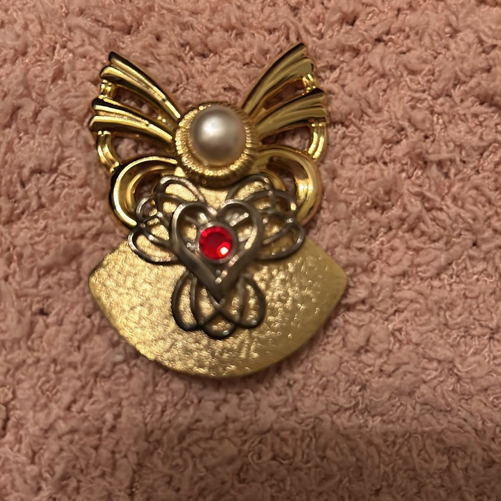 Angel Brooch ~ Pin  signed JANE JILL